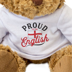 PROUD TO BE ENGLISH - Teddy Bear - Cute Cuddly Soft - England Gift Present