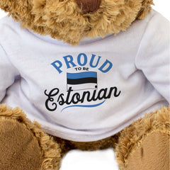 PROUD TO BE ESTONIAN - Teddy Bear - Cute Cuddly Soft - Estonia Gift Present