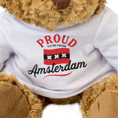 PROUD TO BE FROM AMSTERDAM - Teddy Bear - Cute - Funny Dutch Gift Present