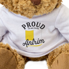 PROUD TO BE FROM ANTRIM - Teddy Bear - Cute - Ireland County Antrim Gift Present