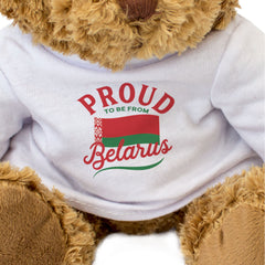 PROUD TO BE FROM BELARUS - Teddy Bear - Cute Cuddly - Belarusian Gift Present