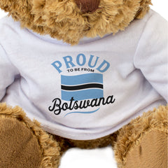 PROUD TO BE FROM BOTSWANA - Teddy Bear - Cute Cuddly - Botswanan Gift Present