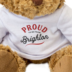 PROUD TO BE FROM BRIGHTON - Teddy Bear - Cute Cuddly Soft - Gift Present