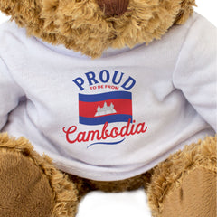 PROUD TO BE FROM CAMBODIA - Teddy Bear - Cute Cuddly - Cambodian Gift Present