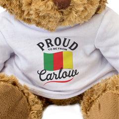 PROUD TO BE FROM CARLOW - Teddy Bear - Ireland County Carlow Gift Present