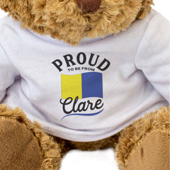 PROUD TO BE FROM CLARE - Teddy Bear - Ireland County Clare Gift Present