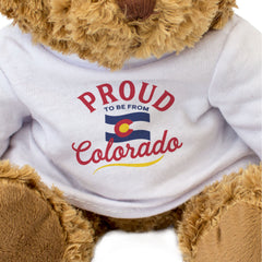 PROUD TO BE FROM COLORADO - Teddy Bear - Cute Cuddly Soft - Gift Present