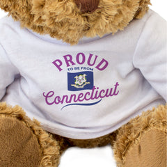 PROUD TO BE FROM CONNECTICUT - Teddy Bear - Cute Cuddly Soft - Gift Present