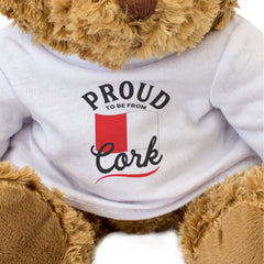 PROUD TO BE FROM CORK - Teddy Bear - Ireland County Cork Gift Present