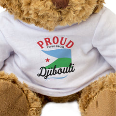 PROUD TO BE FROM DJIBOUTI - Teddy Bear - Cute Cuddly - Djiboutian Gift Present