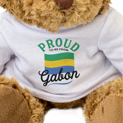 PROUD TO BE FROM GABON - Teddy Bear - Cute Cuddly - Gabonese Gift Present