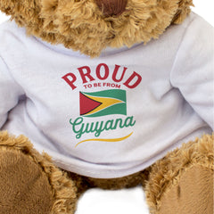 PROUD TO BE FROM GUYANA - Teddy Bear - Cute Cuddly - Guyanese Gift Present