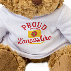 PROUD TO BE FROM LANCASHIRE - Teddy Bear - Cute Cuddly Soft - Gift Present