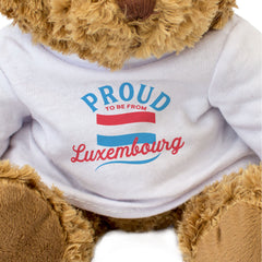 PROUD TO BE FROM LUXEMBOURG - Teddy Bear - Cute - Luxembourger Gift Present