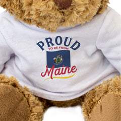 PROUD TO BE FROM MAINE - Teddy Bear - Cute Cuddly Soft - Gift Present