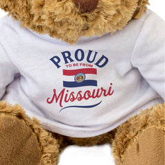 PROUD TO BE FROM MISSOURI - Teddy Bear - Cute Cuddly Soft - Gift Present
