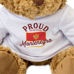 PROUD TO BE FROM MONTENEGRO - Teddy Bear - Cute - Montenegrin Gift Present