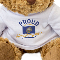 PROUD TO BE FROM NEW HAMPSHIRE - Teddy Bear - Cute Cuddly - Gift Present