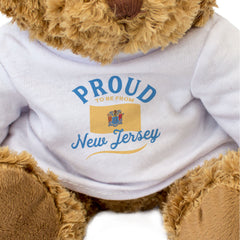 PROUD TO BE FROM NEW JERSEY - Teddy Bear - Cute Cuddly - Gift Present