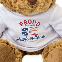 PROUD TO BE FROM NEWFOUNDLAND - Teddy Bear - Cute Cuddly - Canada Gift Present