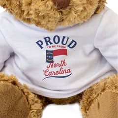 PROUD TO BE FROM NORTH CAROLINA - Teddy Bear - Cute Cuddly - Gift Present