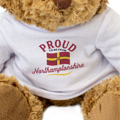 PROUD TO BE FROM NORTHAMPTONSHIRE - Teddy Bear - Cute Cuddly Soft - Gift Present