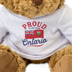 PROUD TO BE FROM ONTARIO - Teddy Bear - Cute Cuddly Soft - Canada Gift Present
