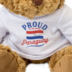 PROUD TO BE FROM PARAGUAY - Teddy Bear - Cute Cuddly - Paraguayan Gift Present
