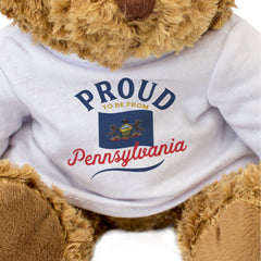 PROUD TO BE FROM PENNSYLVANIA - Teddy Bear - Cute Cuddly - Gift Present