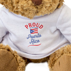 PROUD TO BE FROM PUERTO RICO - Teddy Bear - Cute Cuddly Soft - Gift Present