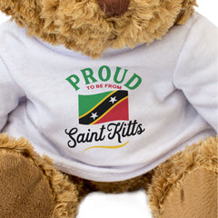 PROUD TO BE FROM SAINT KITTS - Teddy Bear - Cute - St Kitts & Nevis Gift Present