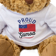 PROUD TO BE FROM SAMOA - Teddy Bear - Cute Cuddly Soft - Samoan Gift Present