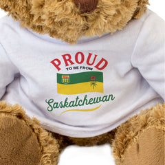 PROUD TO BE FROM SASKATCHEWAN - Teddy Bear - Cute Cuddly - Canada Gift Present