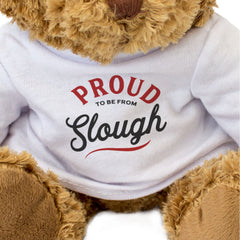PROUD TO BE FROM SLOUGH - Teddy Bear - Cute Cuddly Soft - Gift Present