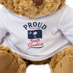 PROUD TO BE FROM SOUTH CAROLINA - Teddy Bear - Cute Cuddly - Gift Present