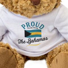PROUD TO BE FROM THE BAHAMAS - Teddy Bear - Cute Cuddly - Bahamian Gift Present