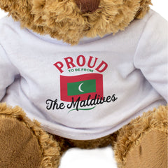 PROUD TO BE FROM THE MALDIVES - Teddy Bear - Cute Cuddly Soft - Gift Present