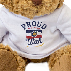 PROUD TO BE FROM UTAH - Teddy Bear - Cute Cuddly Soft - Gift Present