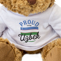 PROUD TO BE UZBEK - Teddy Bear - Cute Cuddly Soft - Uzbekistan Gift Present