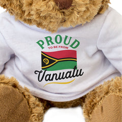 PROUD TO BE FROM VANUATU - Teddy Bear - Cute Cuddly Soft Adorable - Gift Present