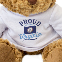 PROUD TO BE FROM VIRGINIA - Teddy Bear - Cute Cuddly Soft - Gift Present