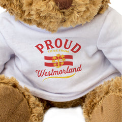 PROUD TO BE FROM WESTMORLAND - Teddy Bear - Cute Cuddly Soft - Gift Present