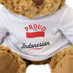 PROUD TO BE INDONESIAN - Teddy Bear - Cute Cuddly Soft - Indonesia Gift Present