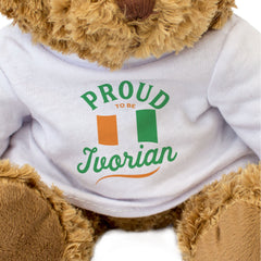 PROUD TO BE IVORIAN - Teddy Bear - Cute Cuddly Soft - Ivory Coast Gift Present