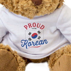 PROUD TO BE KOREAN - Teddy Bear - Cute Cuddly Soft Adorable - Korea Gift Present