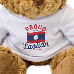 PROUD TO BE LAOTIAN - Teddy Bear - Cute Cuddly Soft Adorable - Laos Gift Present