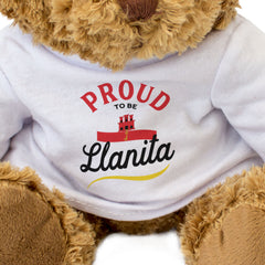 PROUD TO BE LLANITA - Teddy Bear - Cute Cuddly Soft - Gibraltar Gift Present