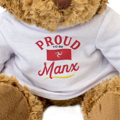 PROUD TO BE MANX - Teddy Bear - Cute Cuddly Soft - Isle of Man Gift Present