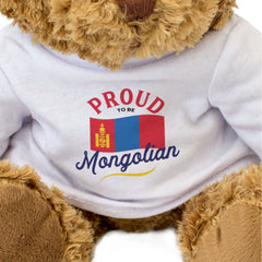 PROUD TO BE MONGOLIAN - Teddy Bear - Cute Cuddly Soft - Mongolia Gift Present
