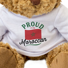 PROUD TO BE MOROCCAN - Teddy Bear - Cute Cuddly Soft - Morocco Gift Present